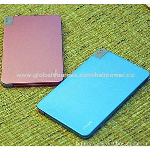 10,000mAh Portable Charger for Mobile Phone, Slim Design
